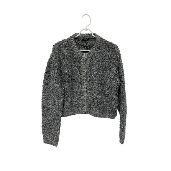 Massimo Dutti Women Cardigan Sweater M Medium Gray Alpaca blend 5756/629 NWT - Picture 5 of 16